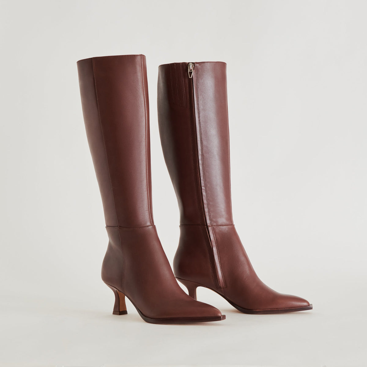 Auggie Wide Calf Boots | Chocolate Leather Boots by Dolce Vita | Dolce Vita Great Value