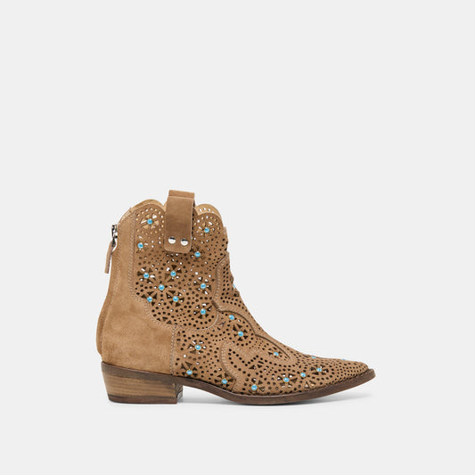 Oakly Mushroom Suede Booties | Dolce Vita Signature
