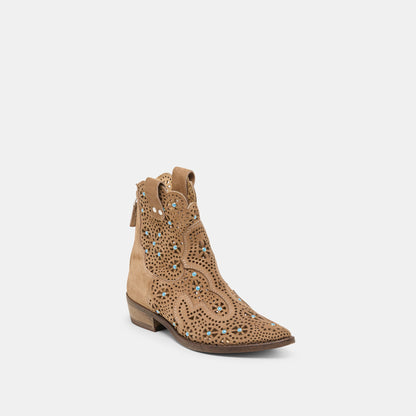 Oakly Mushroom Suede Booties | Dolce Vita Signature