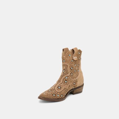 Oakly Mushroom Suede Booties | Dolce Vita Signature