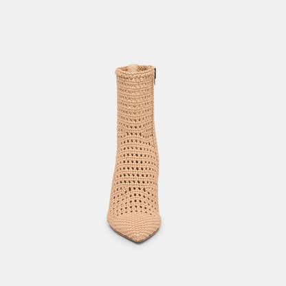 Embry Lt Tan Woven Stella Booties | Dolce Vita Best Seller