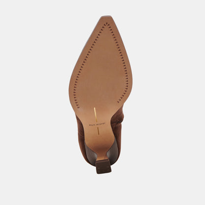 Arya Boots | Dark Brown Stella Suede Boots by Dolce Vita | Dolce Vita Customer Favorite