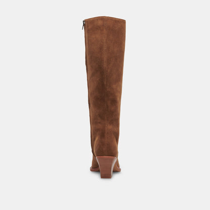 Raj Extra Wide Calf Brown Suede Boots | Suede Wide Calf Boots
 – Dolce Vita | Dolce Vita Signature