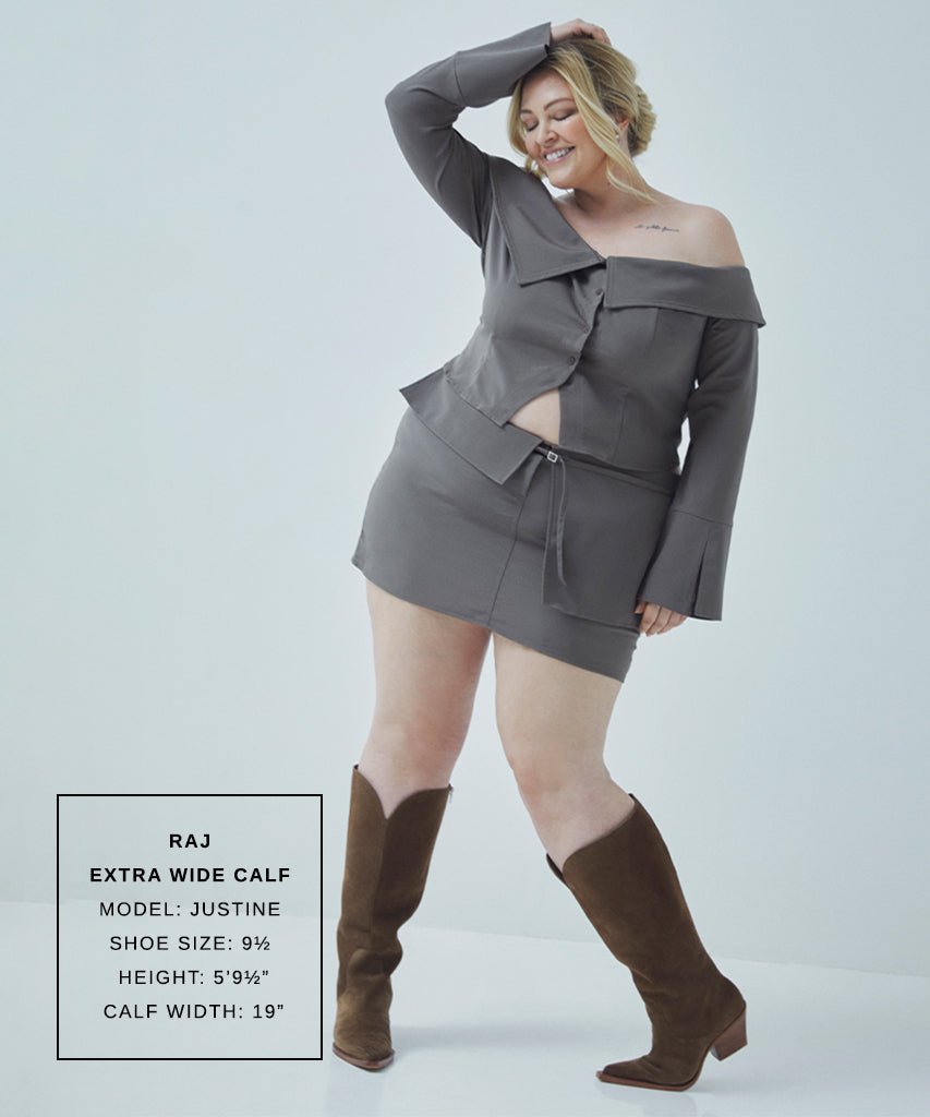 Raj Extra Wide Calf Brown Suede Boots | Suede Wide Calf Boots
 – Dolce Vita | Dolce Vita Signature