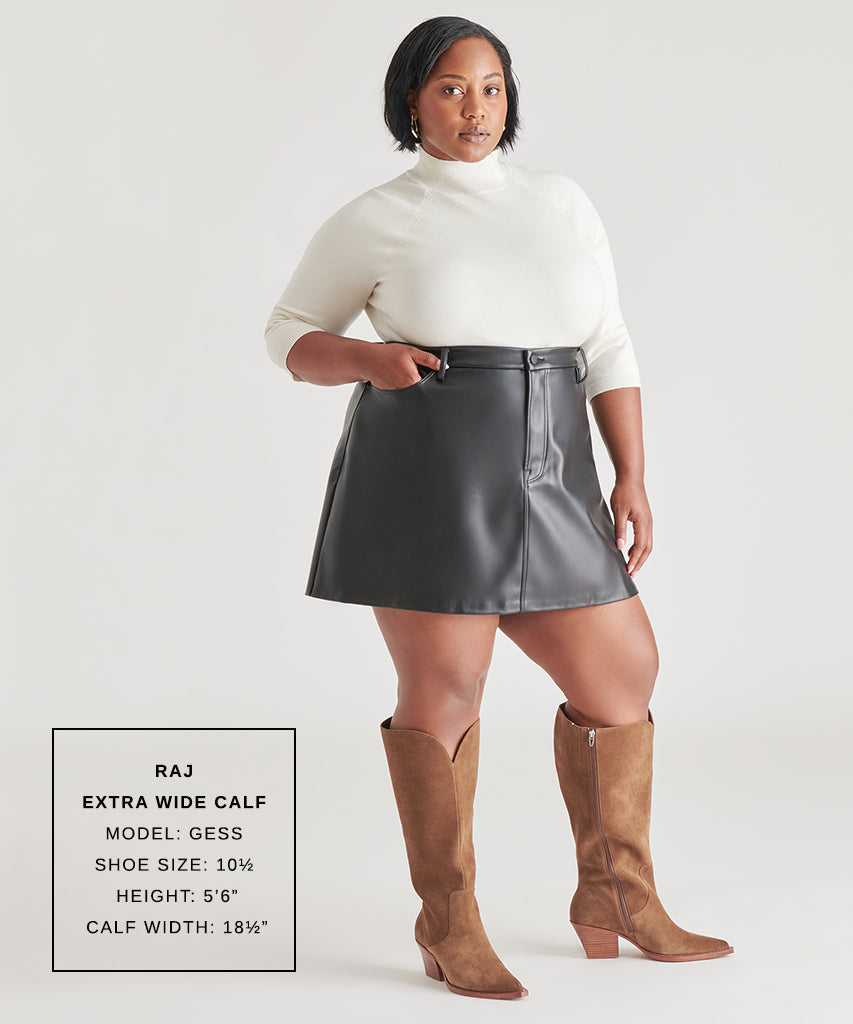 Raj Extra Wide Calf Brown Suede Boots | Suede Wide Calf Boots
 – Dolce Vita | Dolce Vita Signature