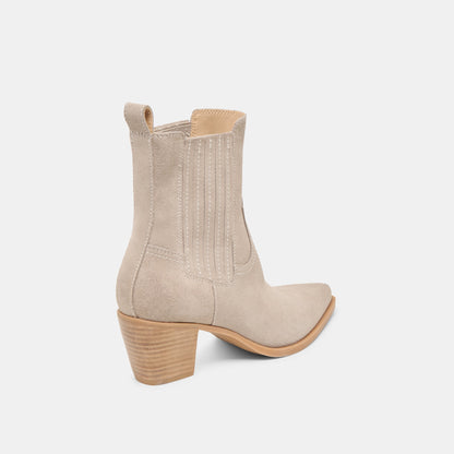 Slim Taupe Suede Booties | Dolce Vita Essential
