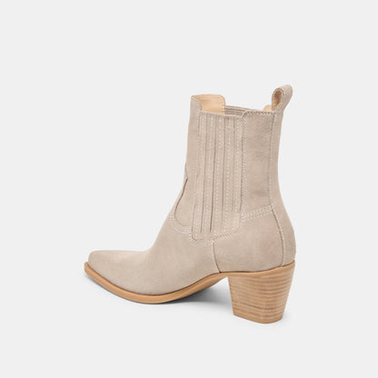 Slim Taupe Suede Booties | Dolce Vita Essential