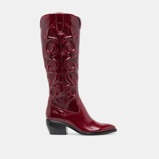 Mirla Oxblood Leather Boots | Dolce Vita Premium