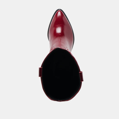 Mirla Oxblood Leather Boots | Dolce Vita Premium