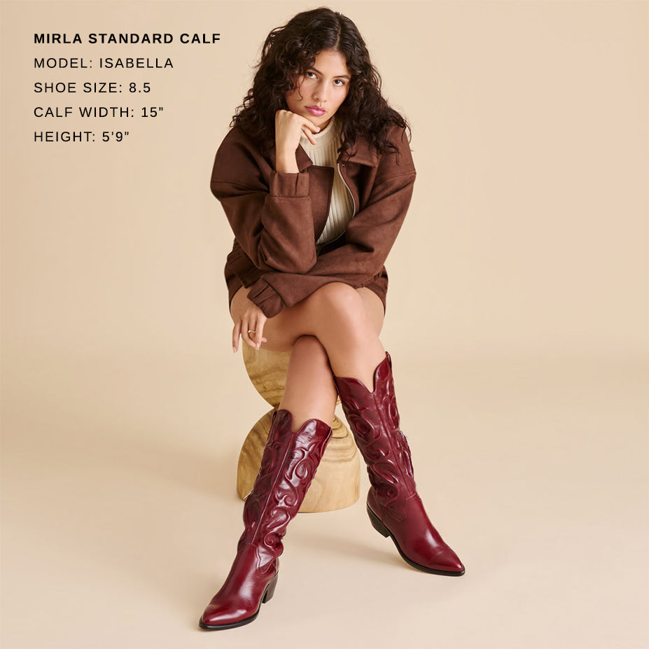 Mirla Oxblood Leather Boots | Dolce Vita Premium