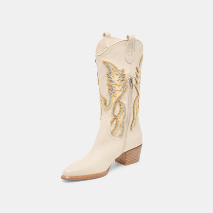 Vila Ivory Leather Boots | Dolce Vita Trending