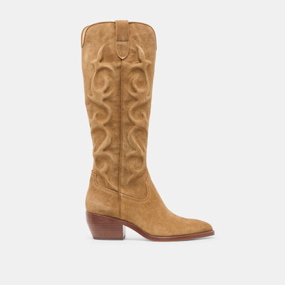 Mirla Lt Brown Suede Boots | Dolce Vita Best Price