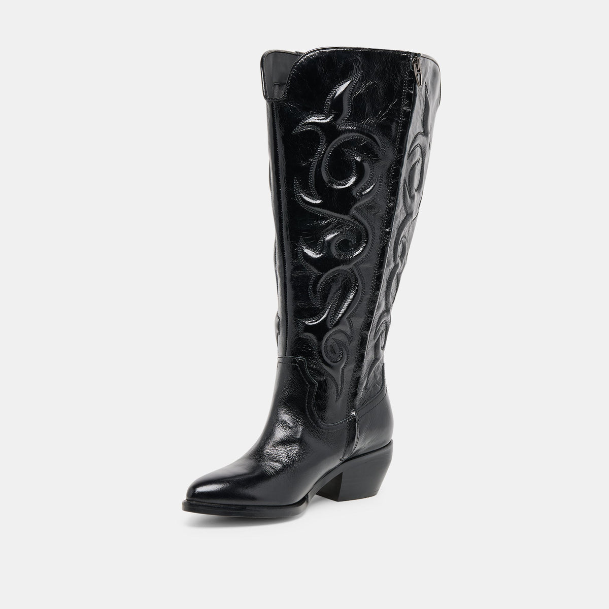 Mirla Black Leather Extra Wide Calf Boots | Dolce Vita Special Offer