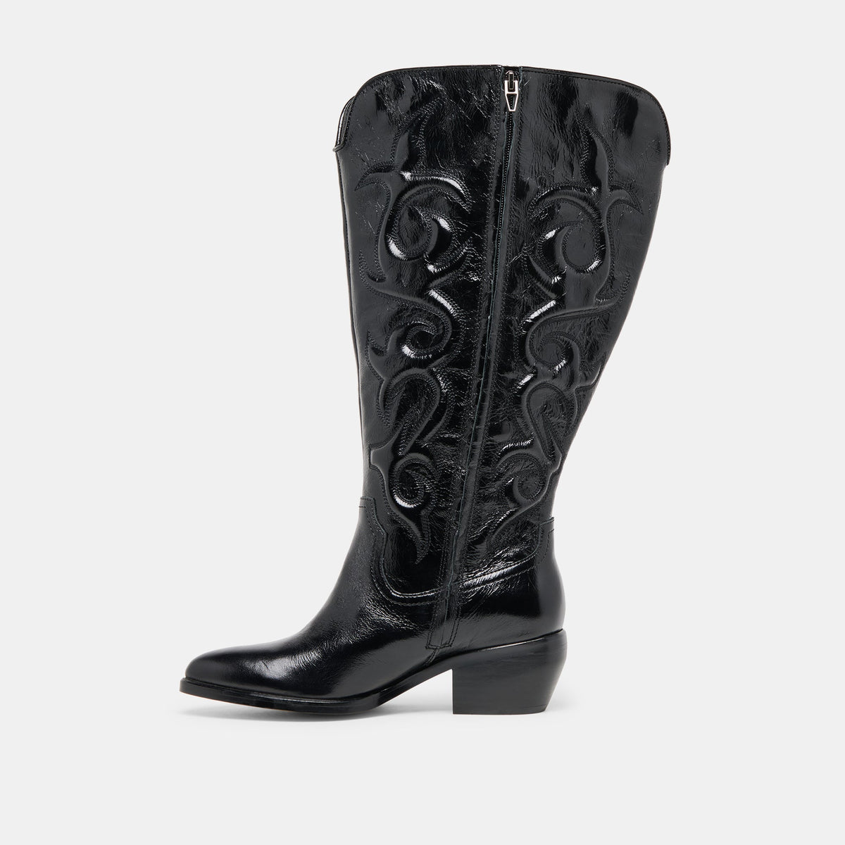 Mirla Black Leather Extra Wide Calf Boots | Dolce Vita Special Offer