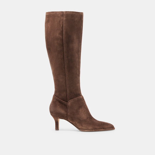 Aldy Dk Brown Suede Boots | Dolce Vita Latest