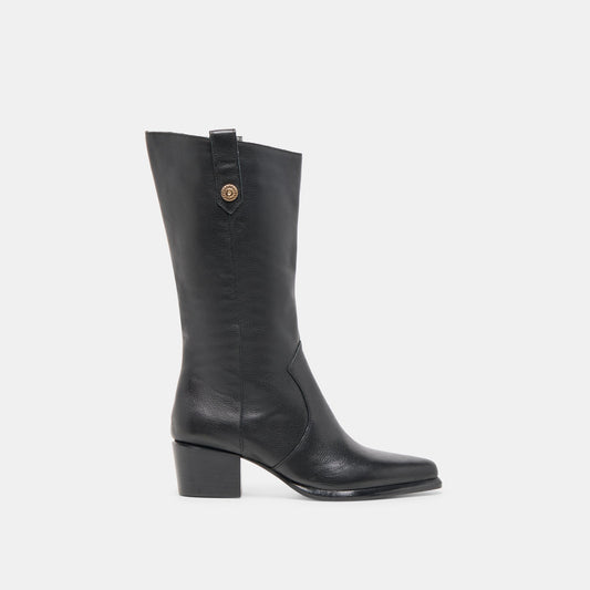 Vern Black Leather Boots | Dolce Vita Classic
