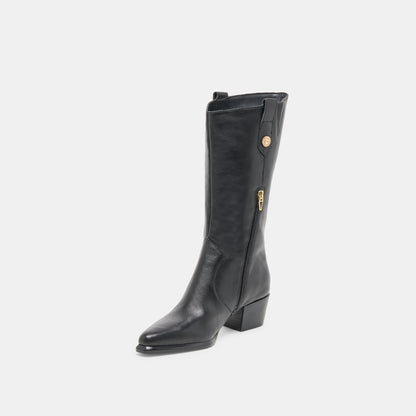 Vern Black Leather Boots | Dolce Vita Classic