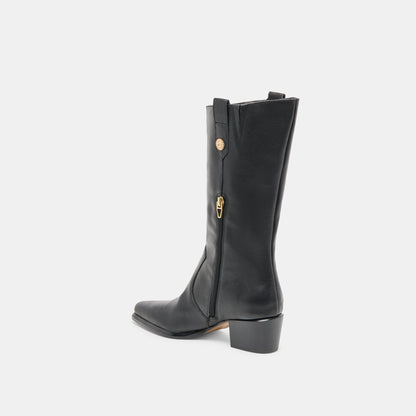 Vern Black Leather Boots | Dolce Vita Classic