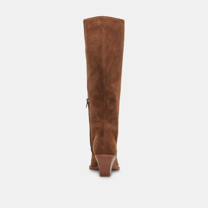 Raj Boots in Brown Suede | Women's Brown Suede Knee-High Boots
 – Dolce Vita | Dolce Vita Signature