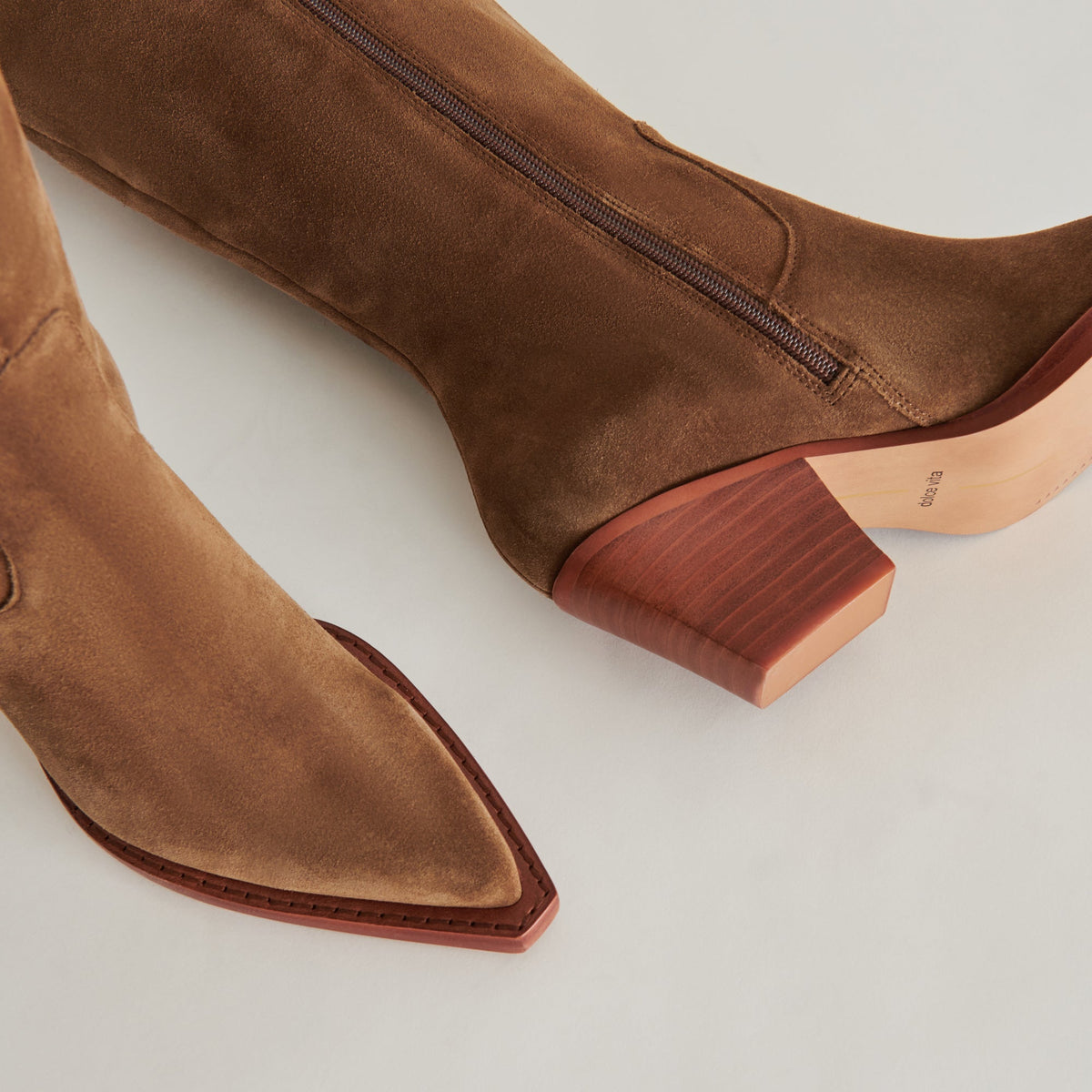 Raj Boots in Brown Suede | Women's Brown Suede Knee-High Boots
 – Dolce Vita | Dolce Vita Signature