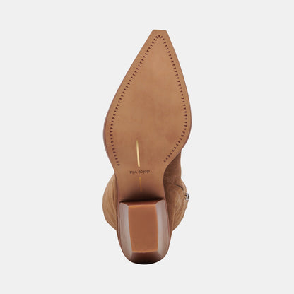 Raj Boots in Brown Suede | Women's Brown Suede Knee-High Boots
 – Dolce Vita | Dolce Vita Signature