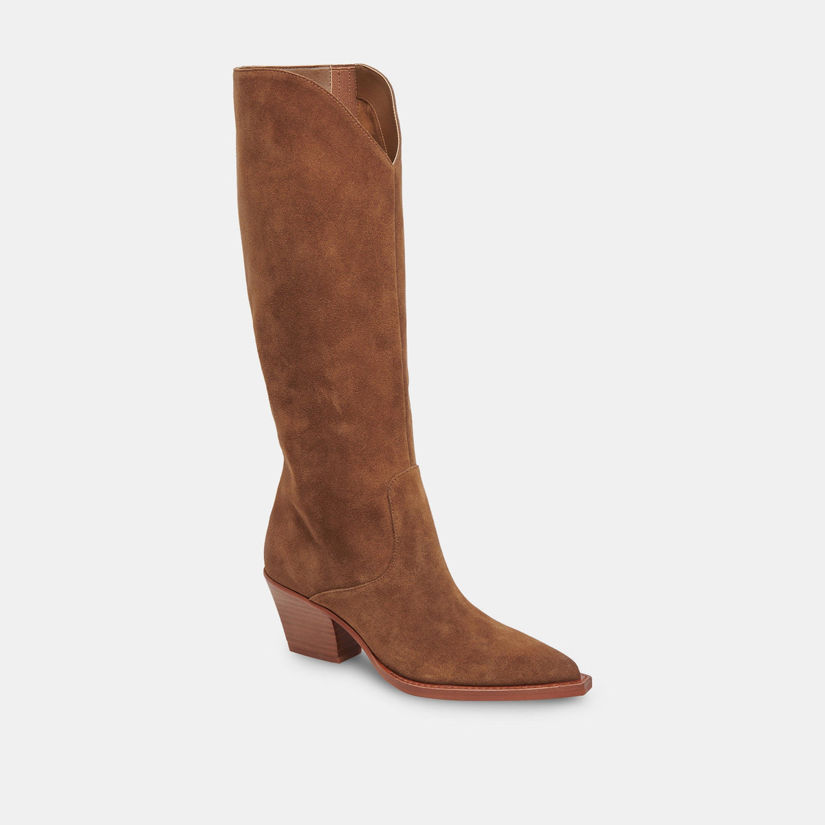 Raj Boots in Brown Suede | Women's Brown Suede Knee-High Boots
 – Dolce Vita | Dolce Vita Signature