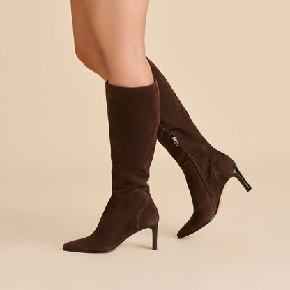 Emmi Dk Brown Suede Boots | Dolce Vita Trusted