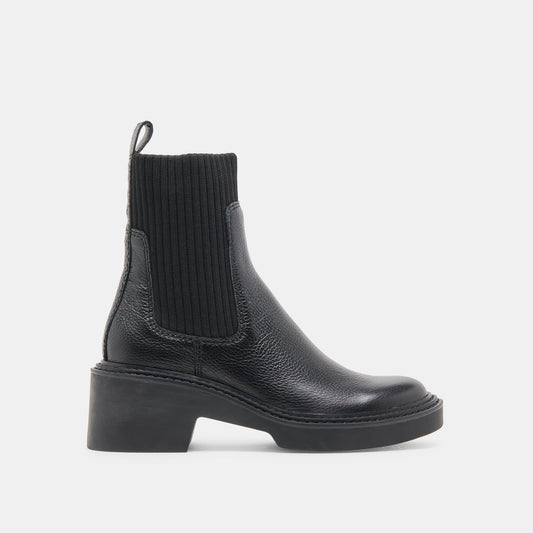 Hilora H2O Waterproof Black Leather Boots | Dolce Vita Essential