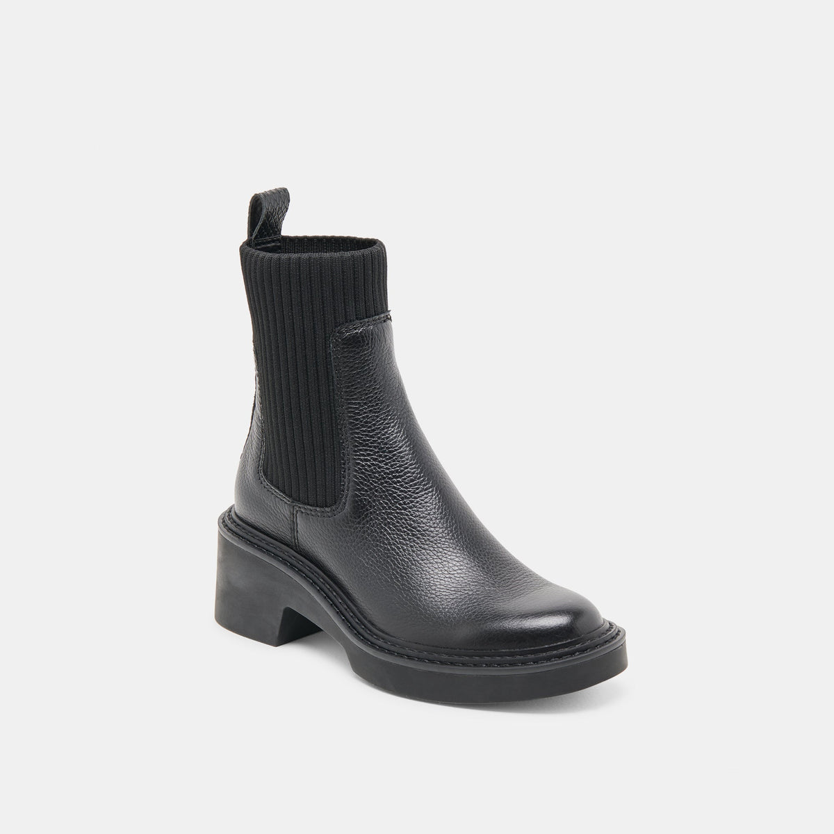 Hilora H2O Waterproof Black Leather Boots | Dolce Vita Essential