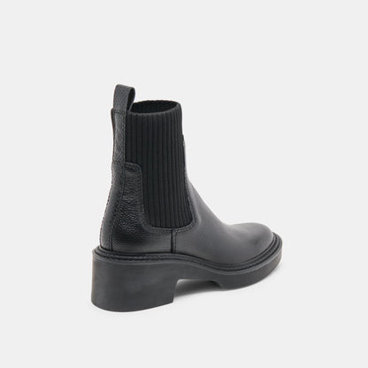 Hilora H2O Waterproof Black Leather Boots | Dolce Vita Essential