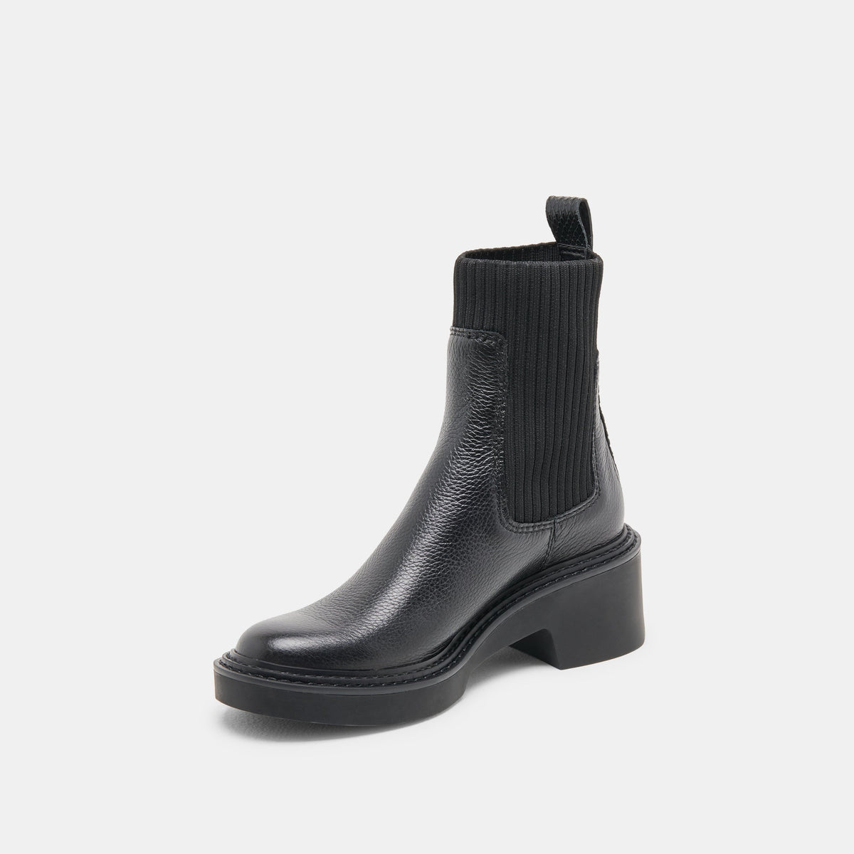 Hilora H2O Waterproof Black Leather Boots | Dolce Vita Essential