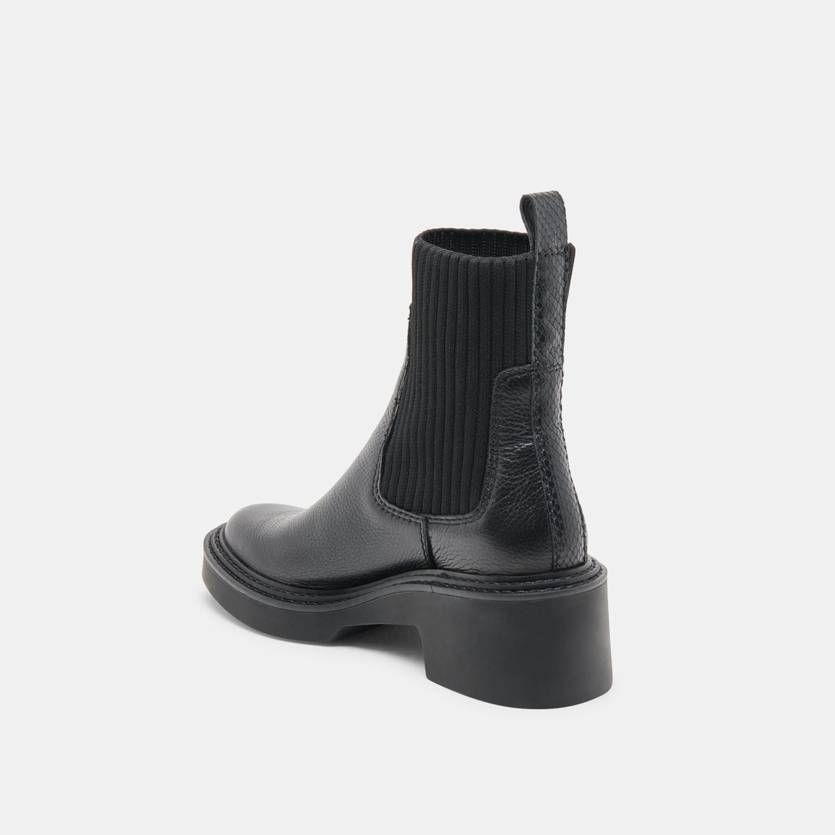 Hilora H2O Waterproof Black Leather Boots | Dolce Vita Essential