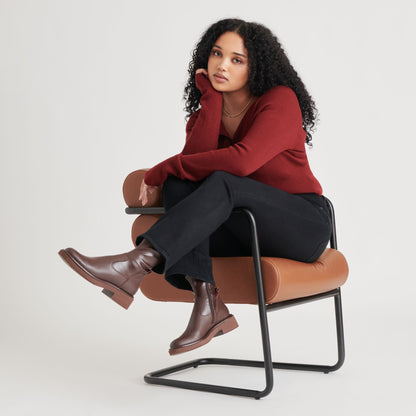 Simaya H2O Waterproof Mahogany Leather Boots | Dolce Vita Best Price