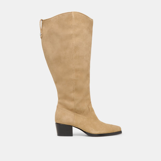Virona H2O Waterproof Dk Taupe Suede Extra Wide Calf Boots | Dolce Vita Customer Favorite