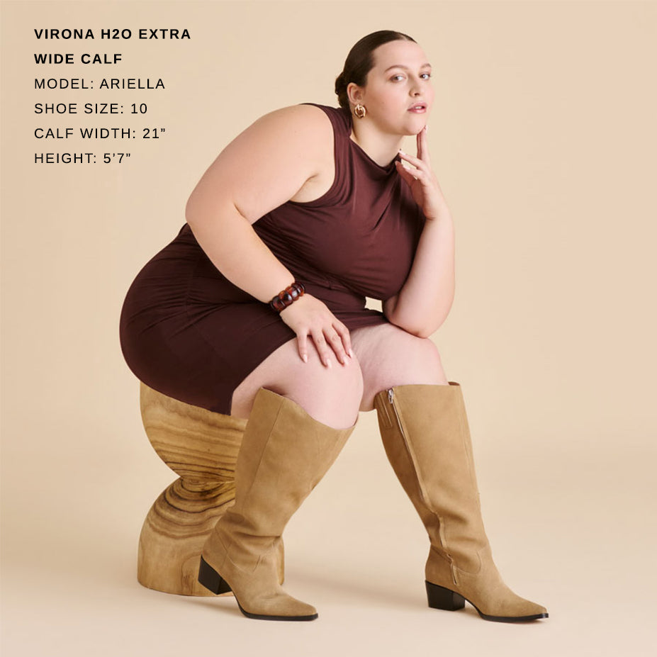 Virona H2O Waterproof Dk Taupe Suede Extra Wide Calf Boots | Dolce Vita Customer Favorite
