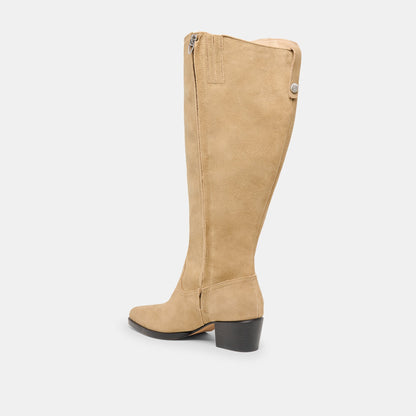Virona H2O Waterproof Dk Taupe Suede Extra Wide Calf Boots | Dolce Vita Customer Favorite