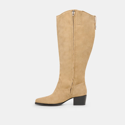 Virona H2O Waterproof Dk Taupe Suede Extra Wide Calf Boots | Dolce Vita Customer Favorite