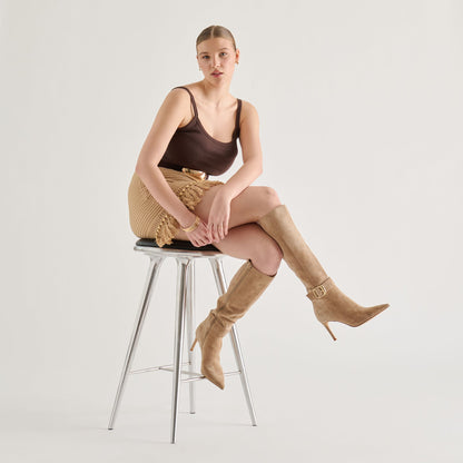 Kinzy Camel Suede Boots | Dolce Vita Exclusive