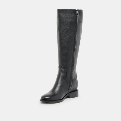 Kilian H2O Waterproof Black Leather Wide Calf Boots | Dolce Vita Recommended