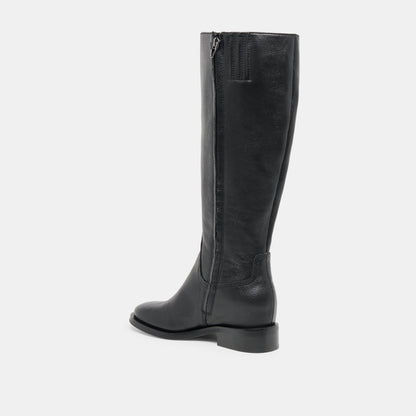 Kilian H2O Waterproof Black Leather Wide Calf Boots | Dolce Vita Recommended