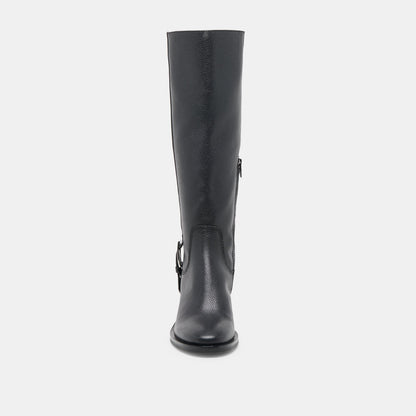 Kilian H2O Waterproof Black Leather Wide Calf Boots | Dolce Vita Recommended