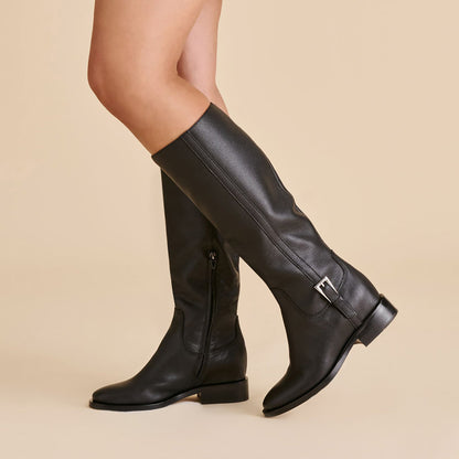 Kilian H2O Waterproof Black Leather Boots | Dolce Vita Signature