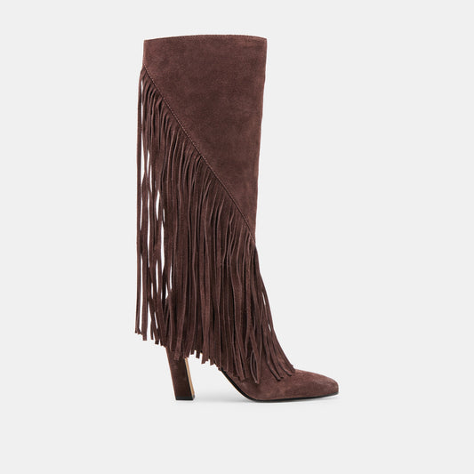 Giano Mahogany Suede Boots | Dolce Vita Special Offer