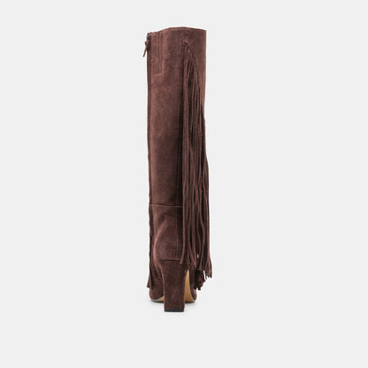 Giano Mahogany Suede Boots | Dolce Vita Special Offer