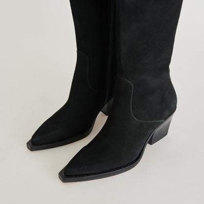 Raj Extra Wide Calf Onyx Suede Boots | Suede Wide Calf Boots
 – Dolce Vita | Dolce Vita Everyday