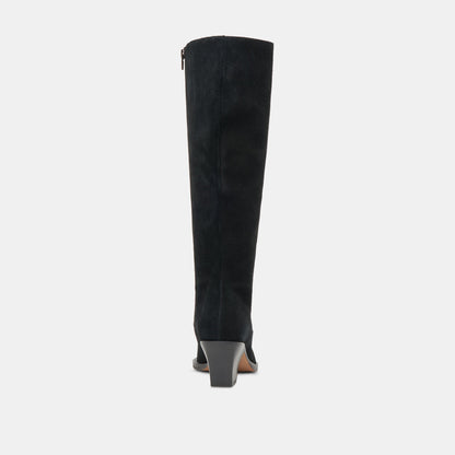 Raj Extra Wide Calf Onyx Suede Boots | Suede Wide Calf Boots
 – Dolce Vita | Dolce Vita Everyday