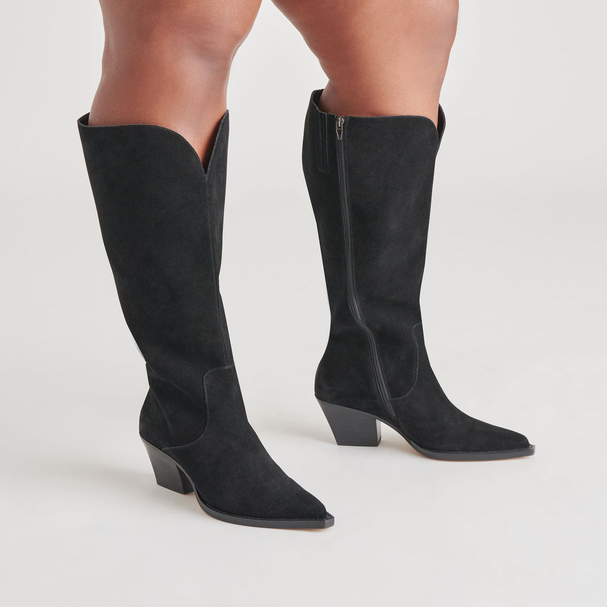 Raj Extra Wide Calf Onyx Suede Boots | Suede Wide Calf Boots
 – Dolce Vita | Dolce Vita Everyday