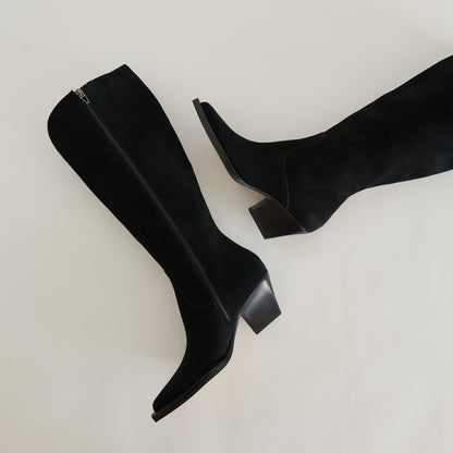 Raj Extra Wide Calf Onyx Suede Boots | Suede Wide Calf Boots
 – Dolce Vita | Dolce Vita Everyday