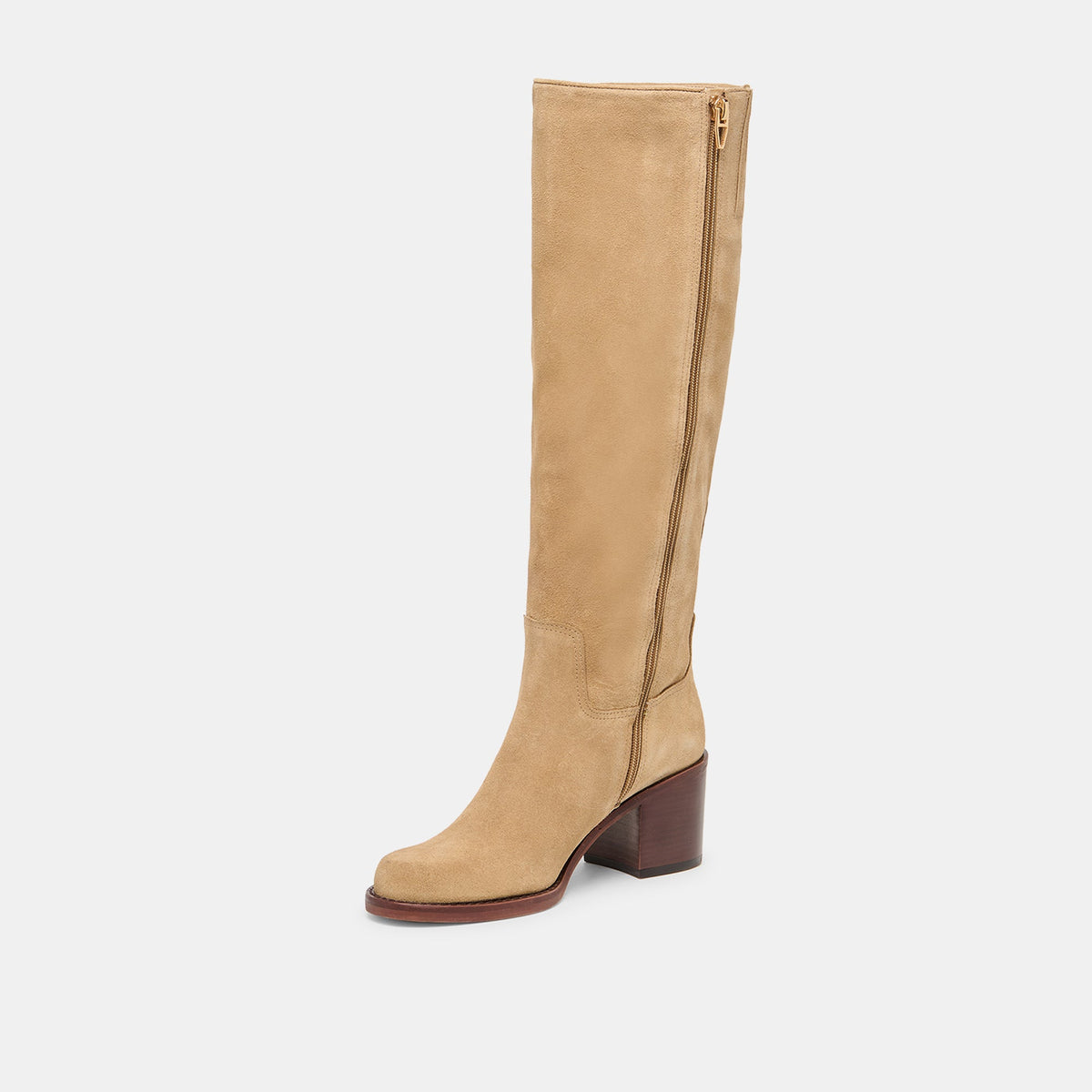 Lucyle Wide Calf Dk Taupe Suede Boots | Dolce Vita Sale