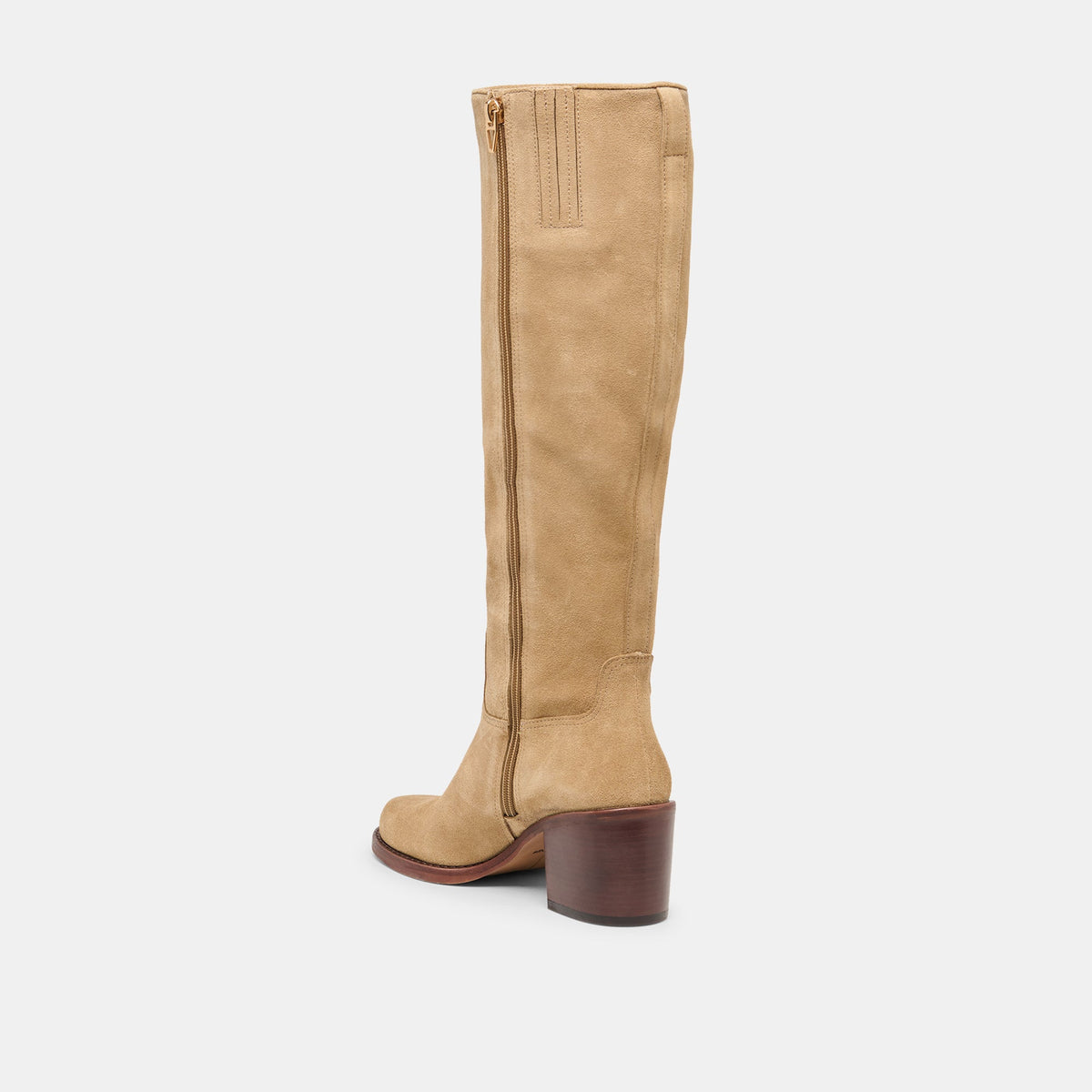 Lucyle Wide Calf Dk Taupe Suede Boots | Dolce Vita Sale
